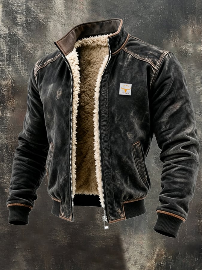Bastien | Veste Vintage à Doublure Sherpa