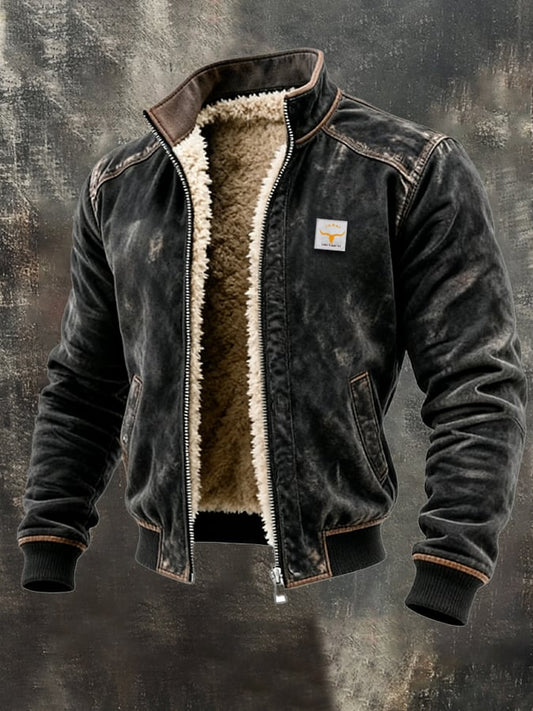 Bastien | Veste Vintage à Doublure Sherpa