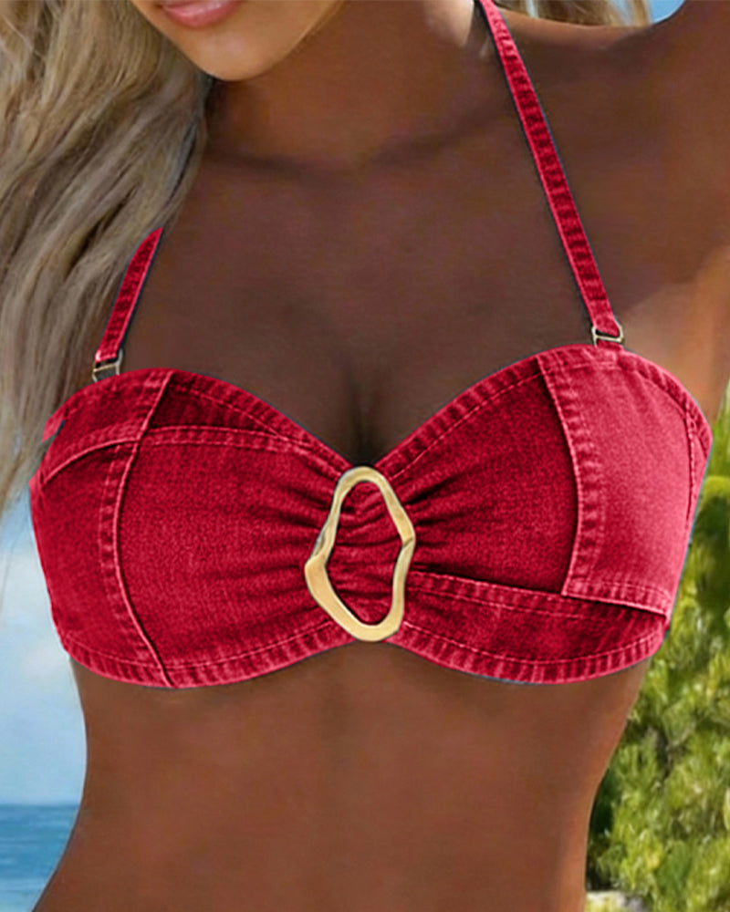 Margot | Bikini Bretelles Boucles Métalliques