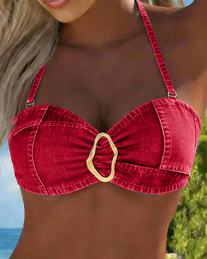 Margot | Bikini Bretelles Boucles Métalliques