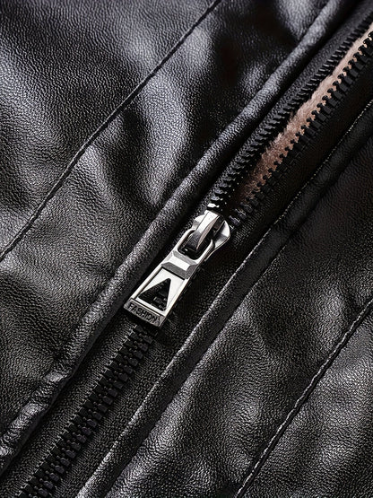 Blanche | Veste en Cuir Doublée