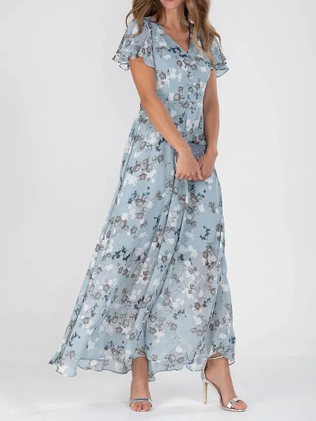 Céleste | Robe Maxi Glamour Col V