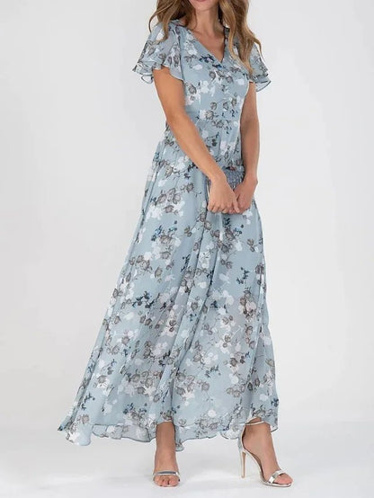 Seraphina | Glamorous Col en V Robe Longue