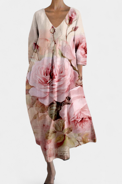 Evangeline | Col en V Robe Longue
