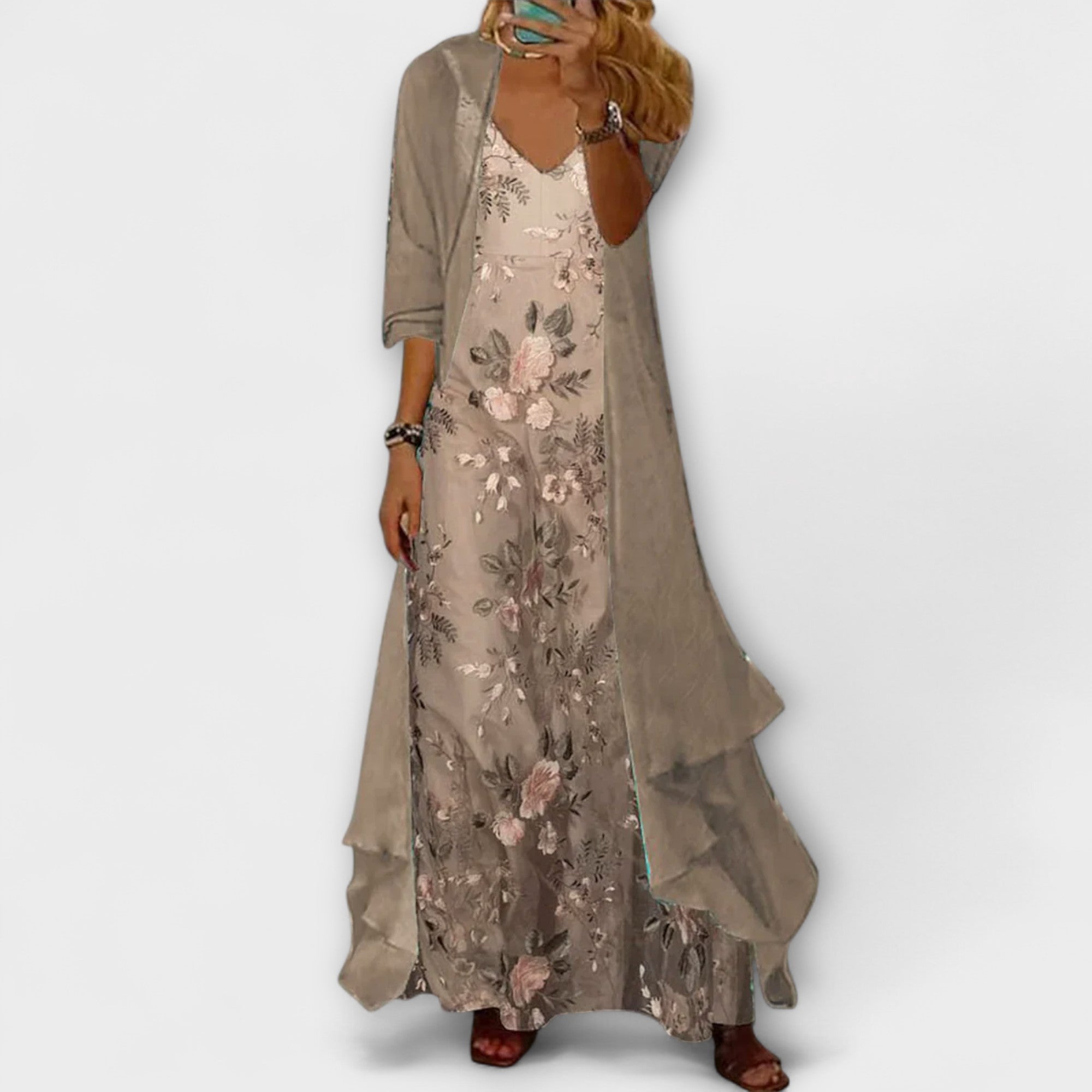 Beatrice | Two-Piece Robe Longue Ensemble
