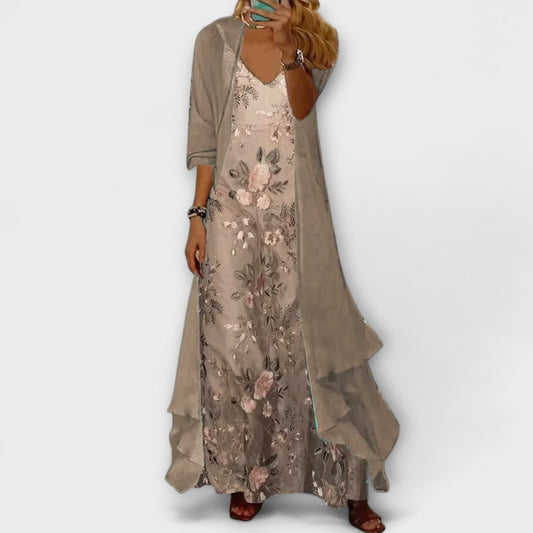 Beatrice | Two-Piece Robe Longue Ensemble