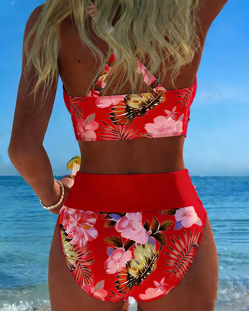 Mila | Bikini Fendu Motif Floral