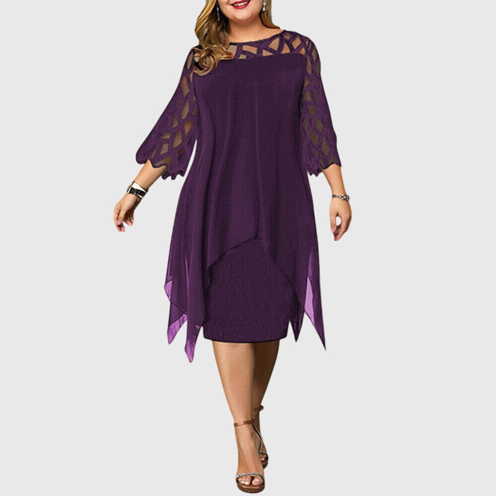 Valentina | Minimaliste Robe Mi-Longue