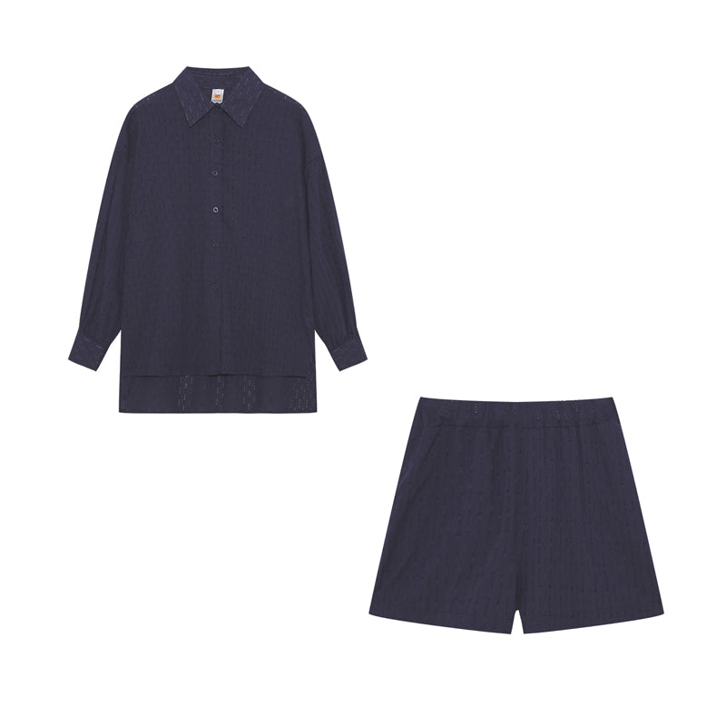 Élise | Ensemble Chemise et Short Fluide
