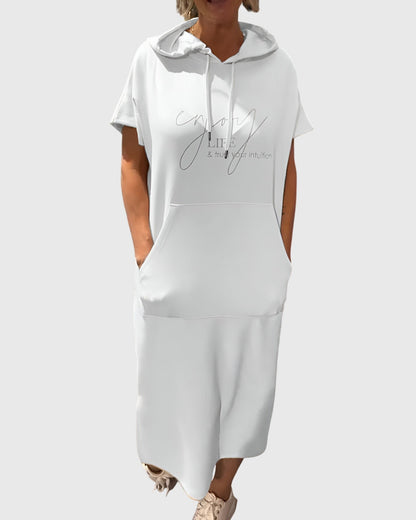 Maya | Décontracté Hoodie Robe