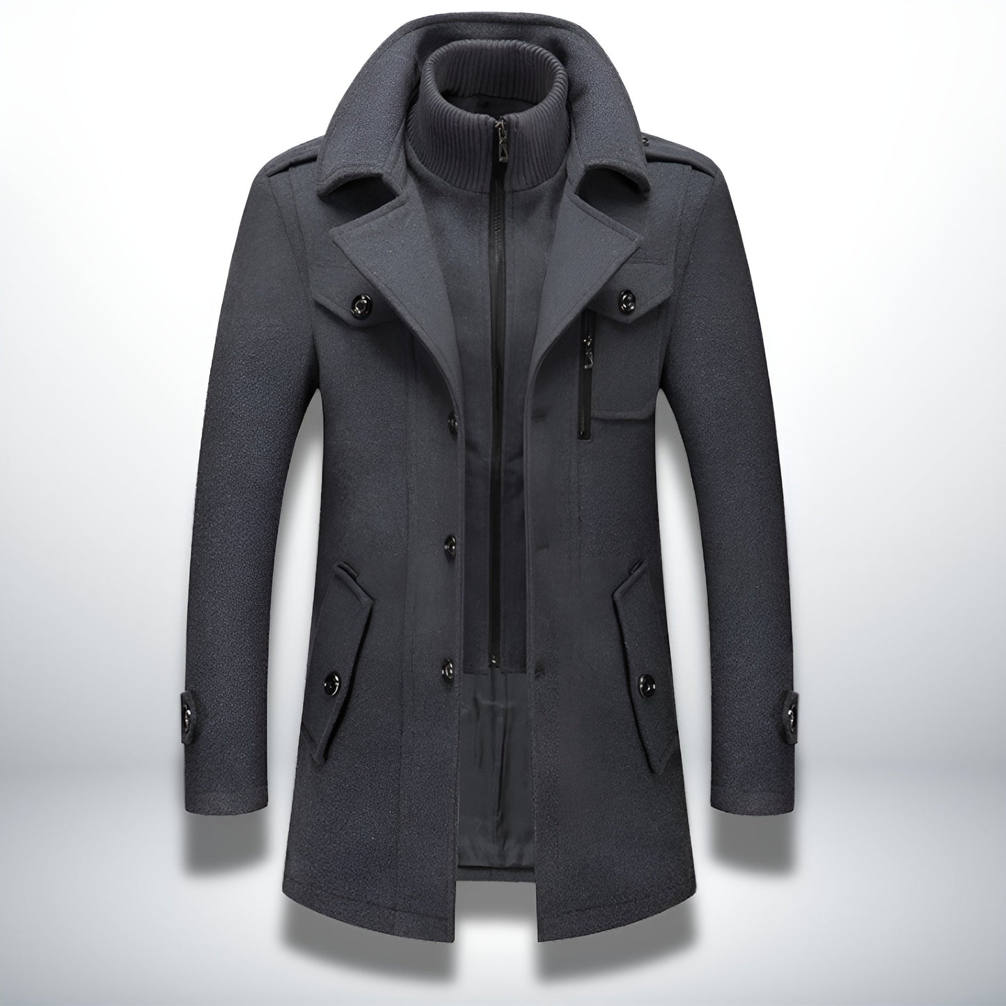 Sébastien | Manteau Long Matelassé