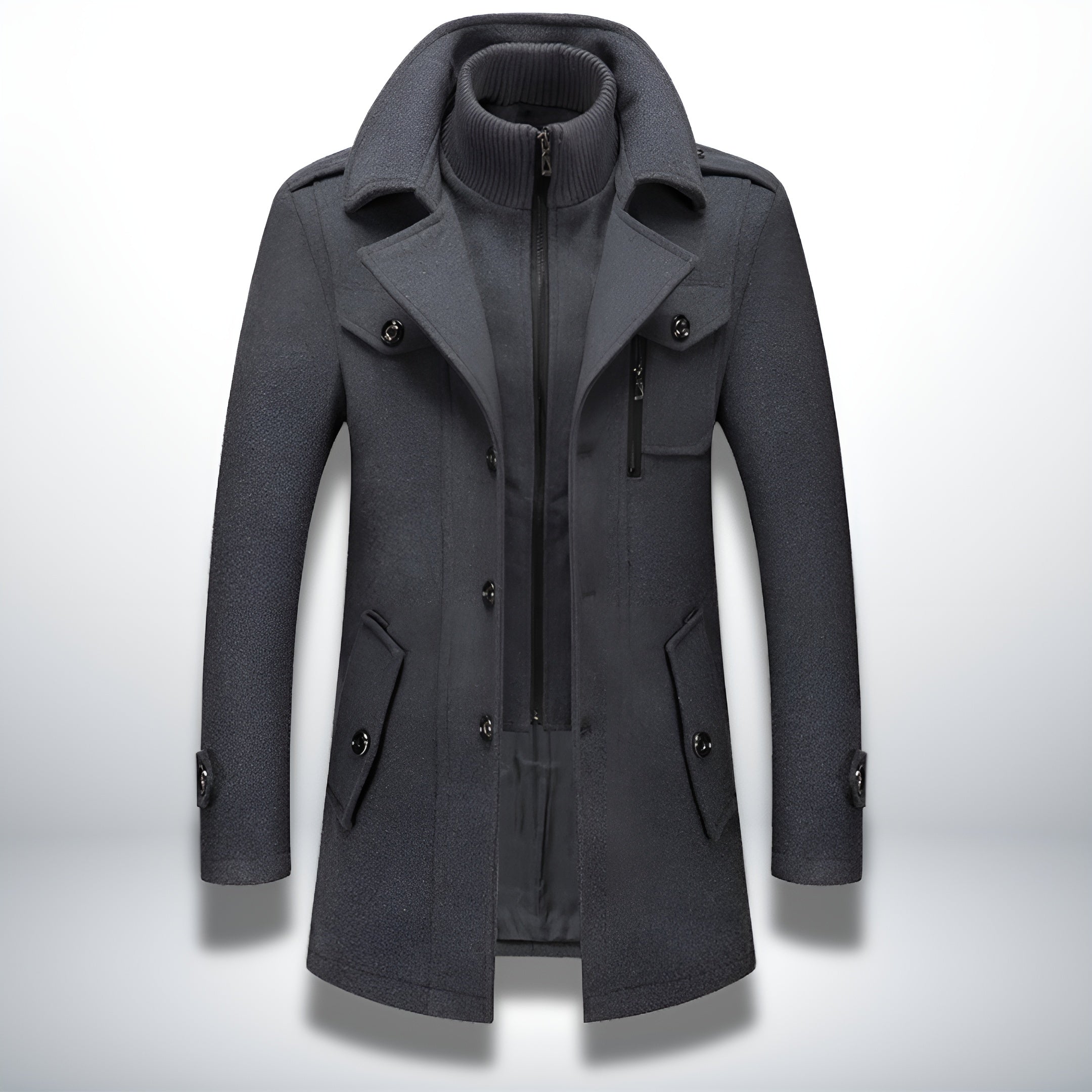 Sébastien | Manteau Long Matelassé