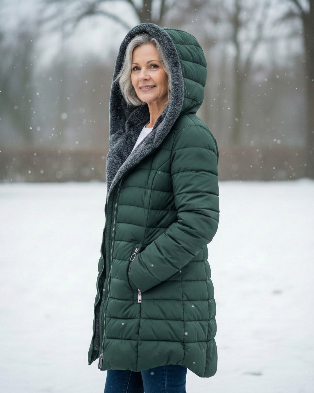 Léa | Manteau Matelassé Doublé Polaire