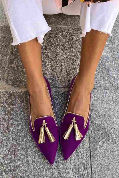 Genevieve | Gland Détail Pointed Mocassins