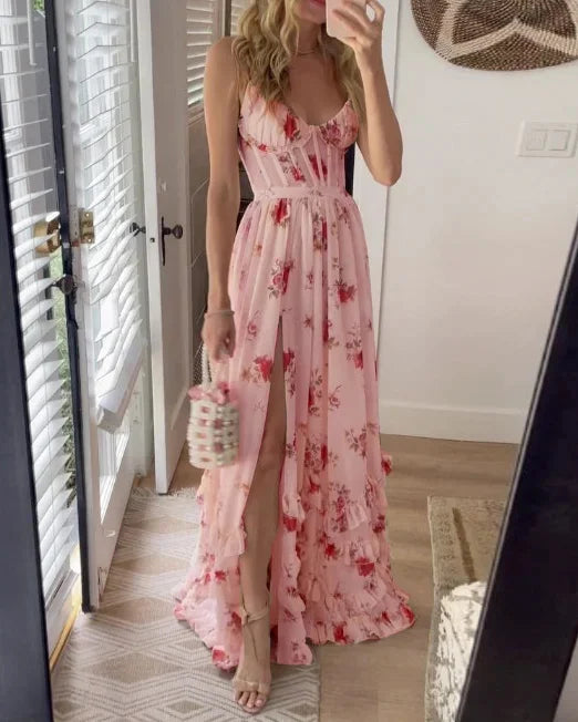 Manon | Robe Fleurie à Manches Légères