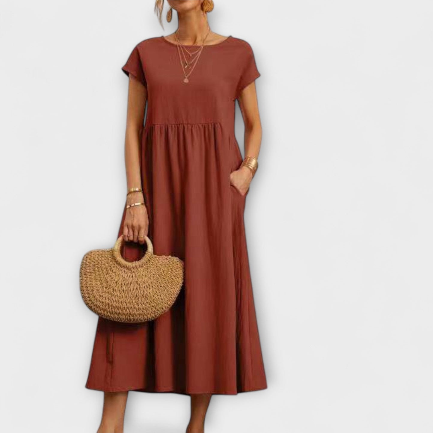 Élise | Robe Midi Élégante