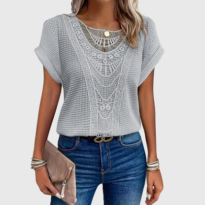 Celeste | Dentelle-Détail Ibiza Blouse