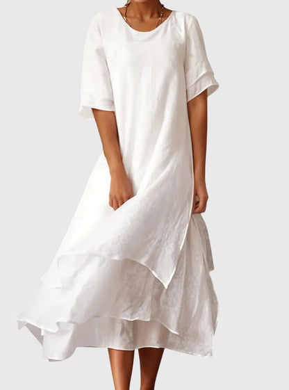 Aria | Drapé Robe Mi-Longue