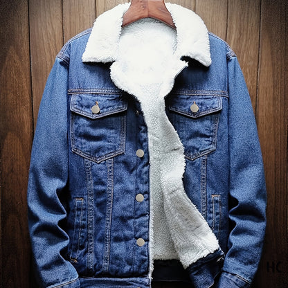 Apolline | Veste Denim Doublée Sherpa
