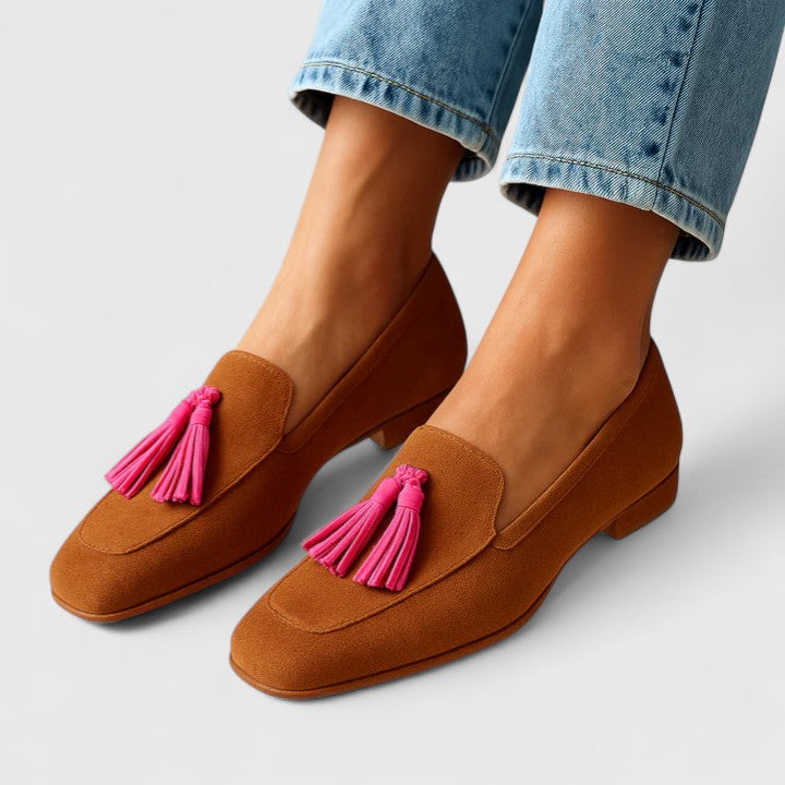 Apolline | Mocassins Confort à Pompon
