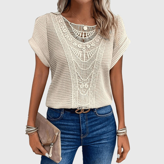 Celeste | Dentelle-Détail Ibiza Blouse