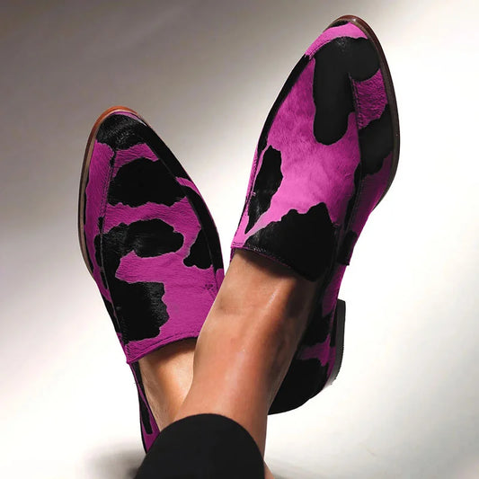 Chloe | Audacieux Animal-Print Mocassins