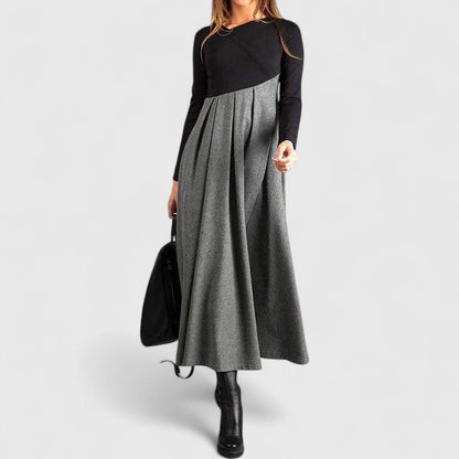 Sophia | Élégant Manches Longues Robe Longue