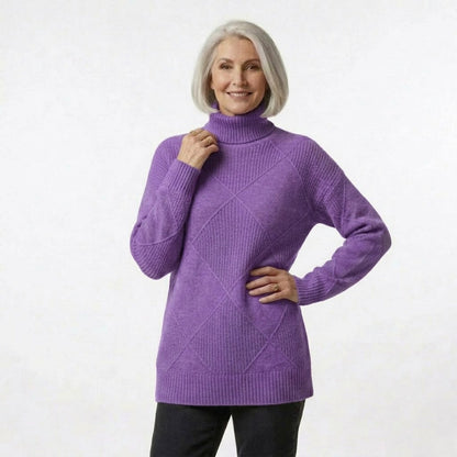 Helena | Texturé Col Roulé Pull
