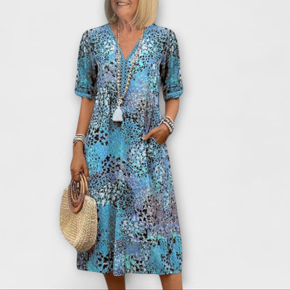 Margot | Robe Midi à Motifs Floraux