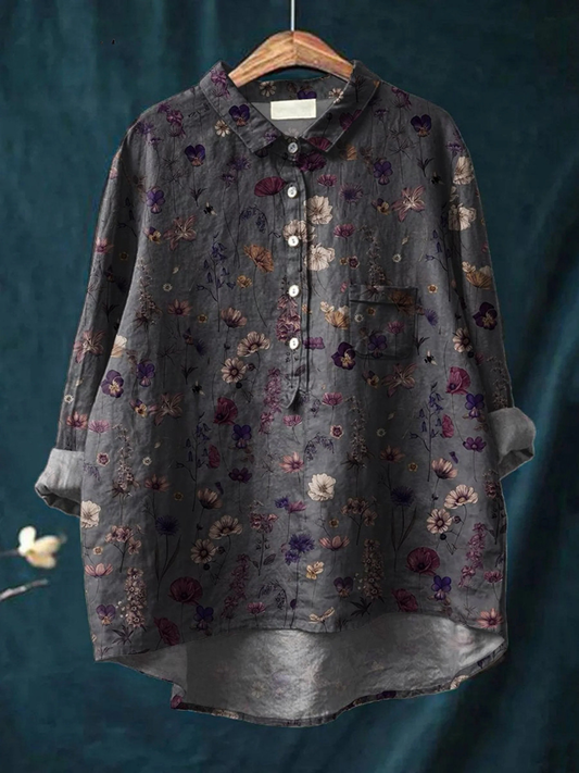 Noémie | Chemise Imprimé Floral Art