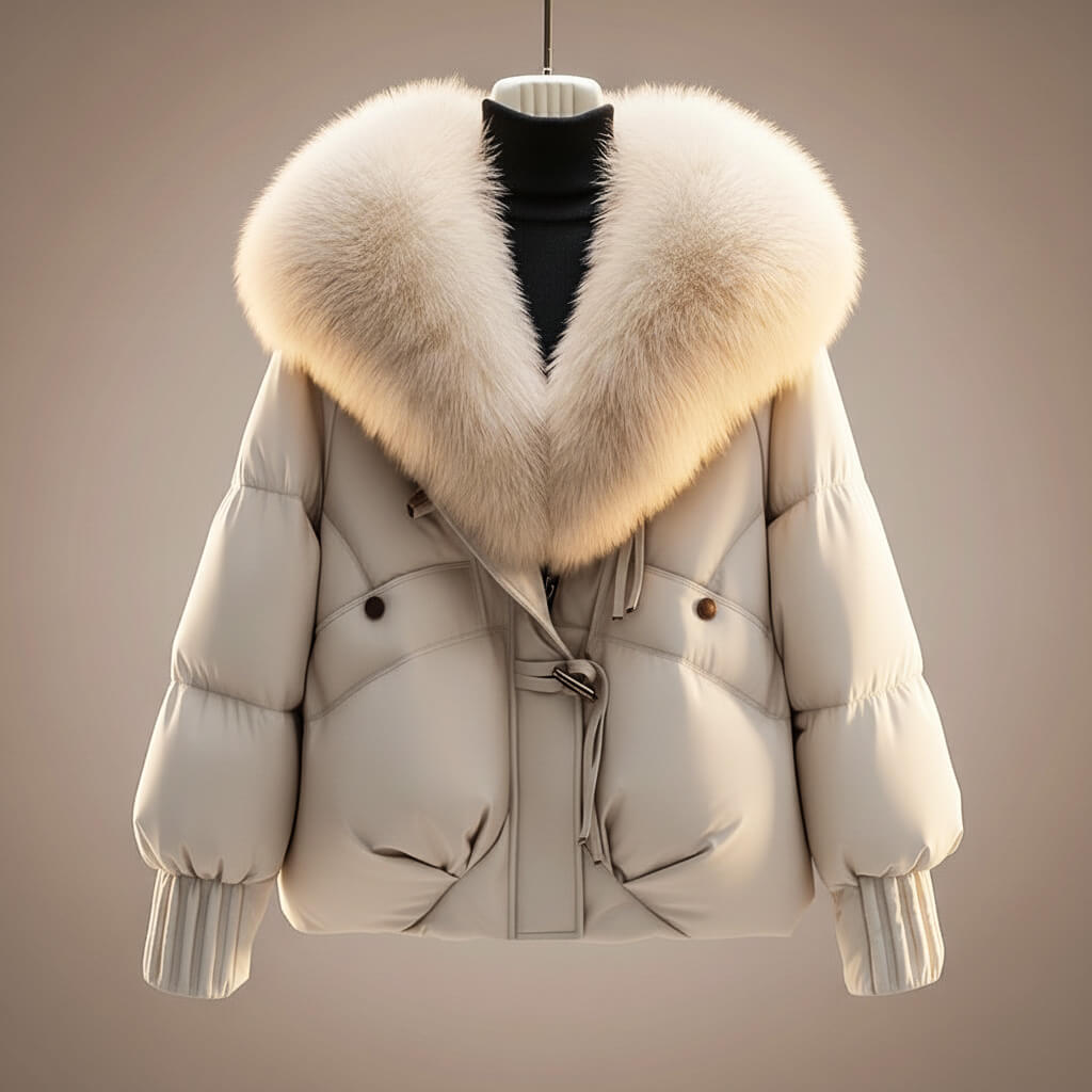 Noémie | Manteau Matelassé à Col Statement