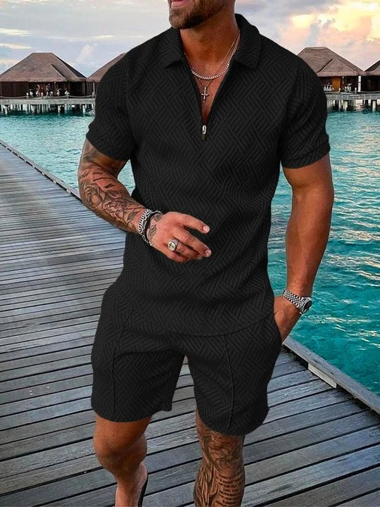 Margot | Ensemble Polo & Short Noir