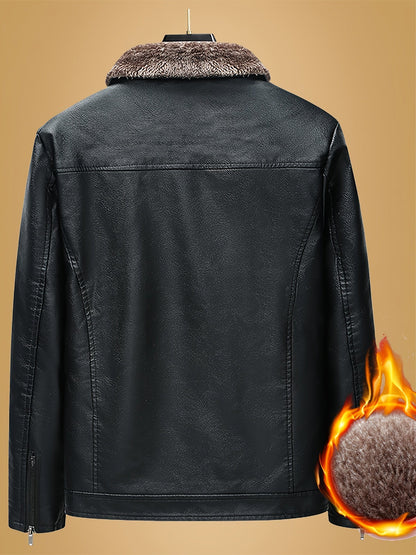 Loïc | Veste Biker Moderne en Cuir Synthétique