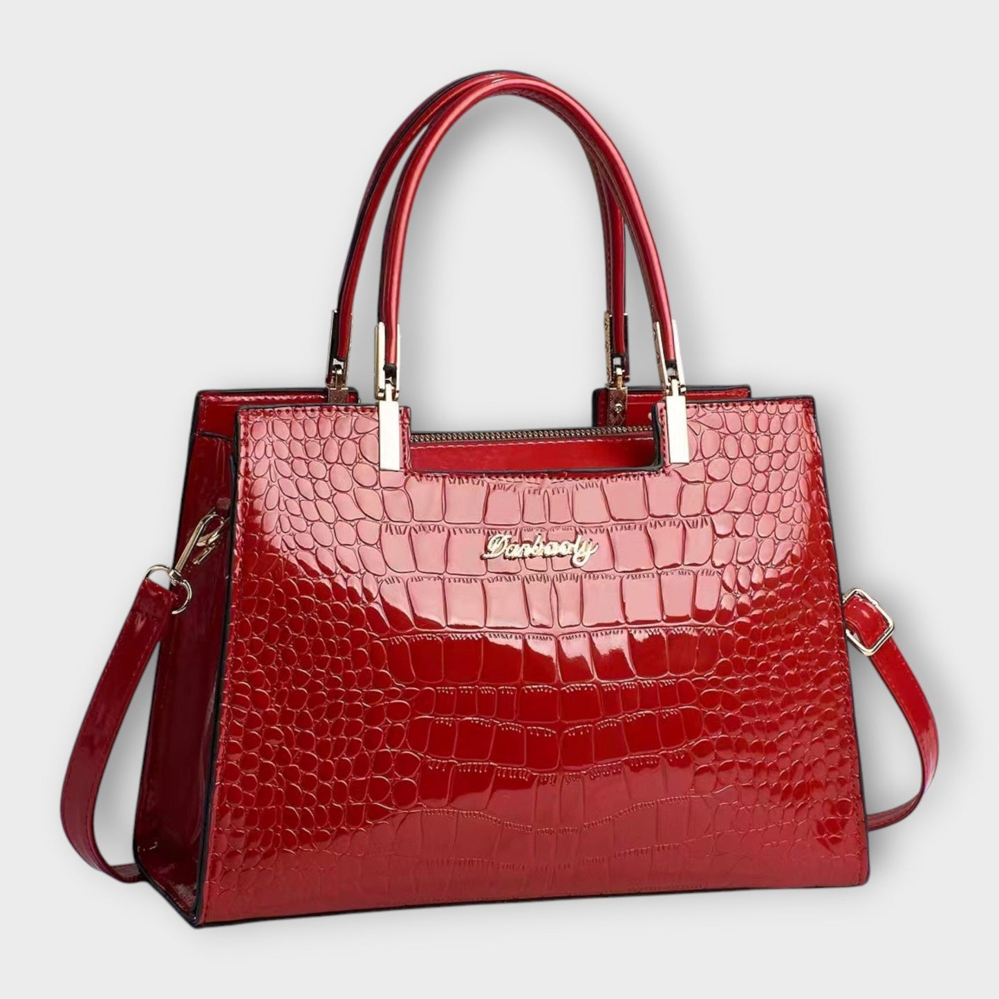 Capucine | Sac à Main Effet Croco Brillant