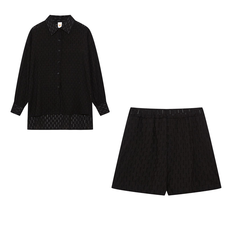 Élise | Ensemble Chemise et Short Fluide