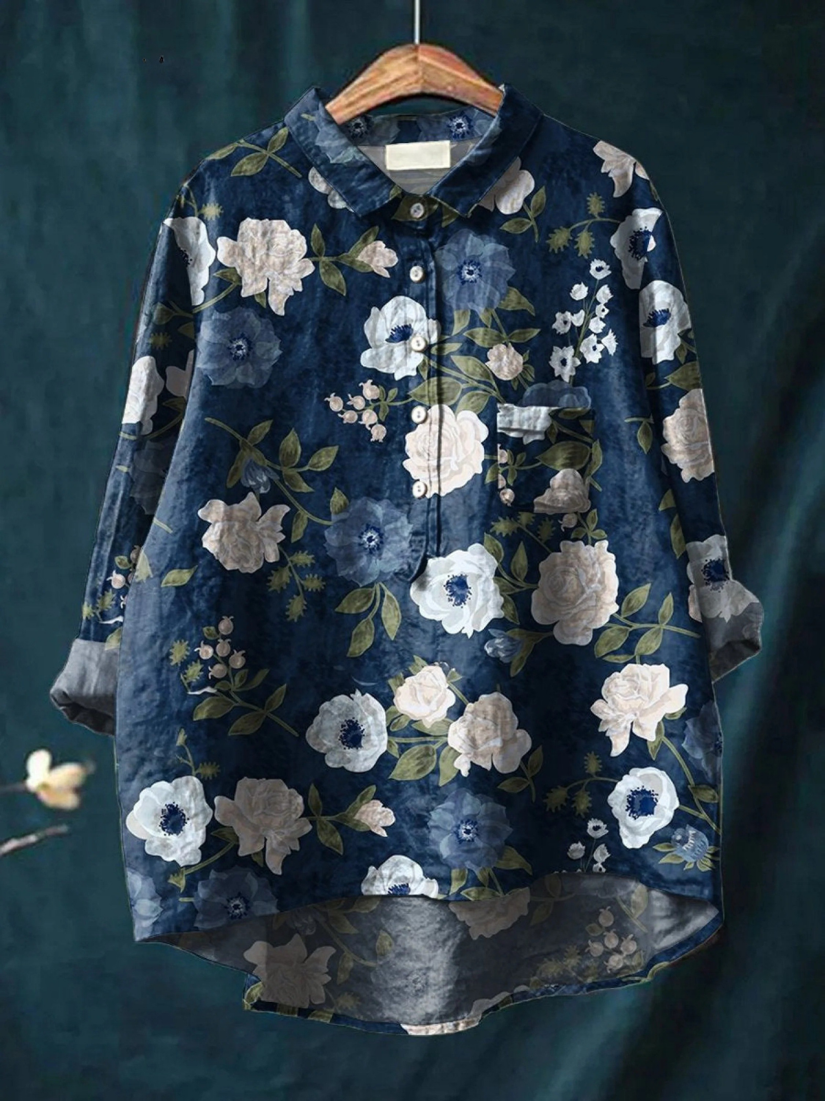 Claire | Chemise Imprimé Floral Artistique