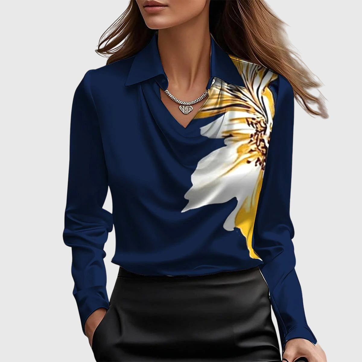 Sophia | Luxe Plissé Blouse