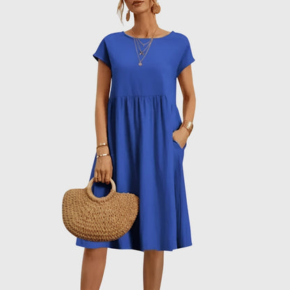 Celeste | Fluide Printemps Robe Mi-Longue