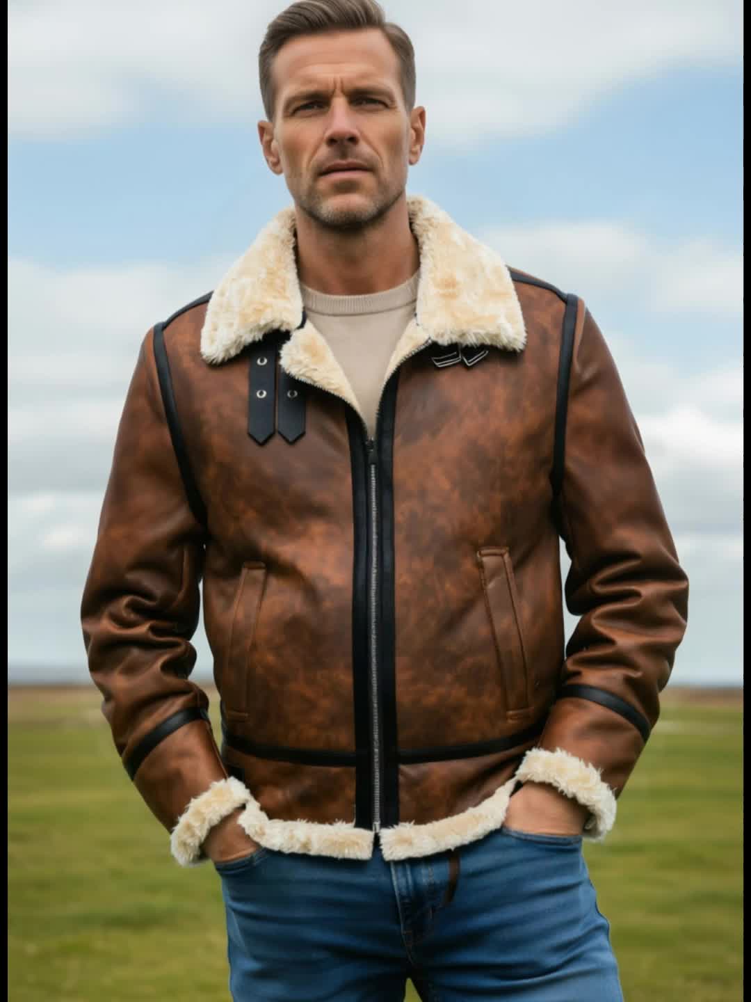 Léon | Veste Aviateur Shearling