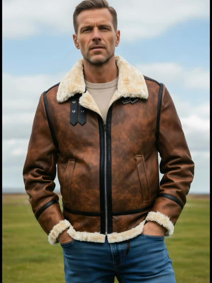 Léon | Veste Aviateur Shearling