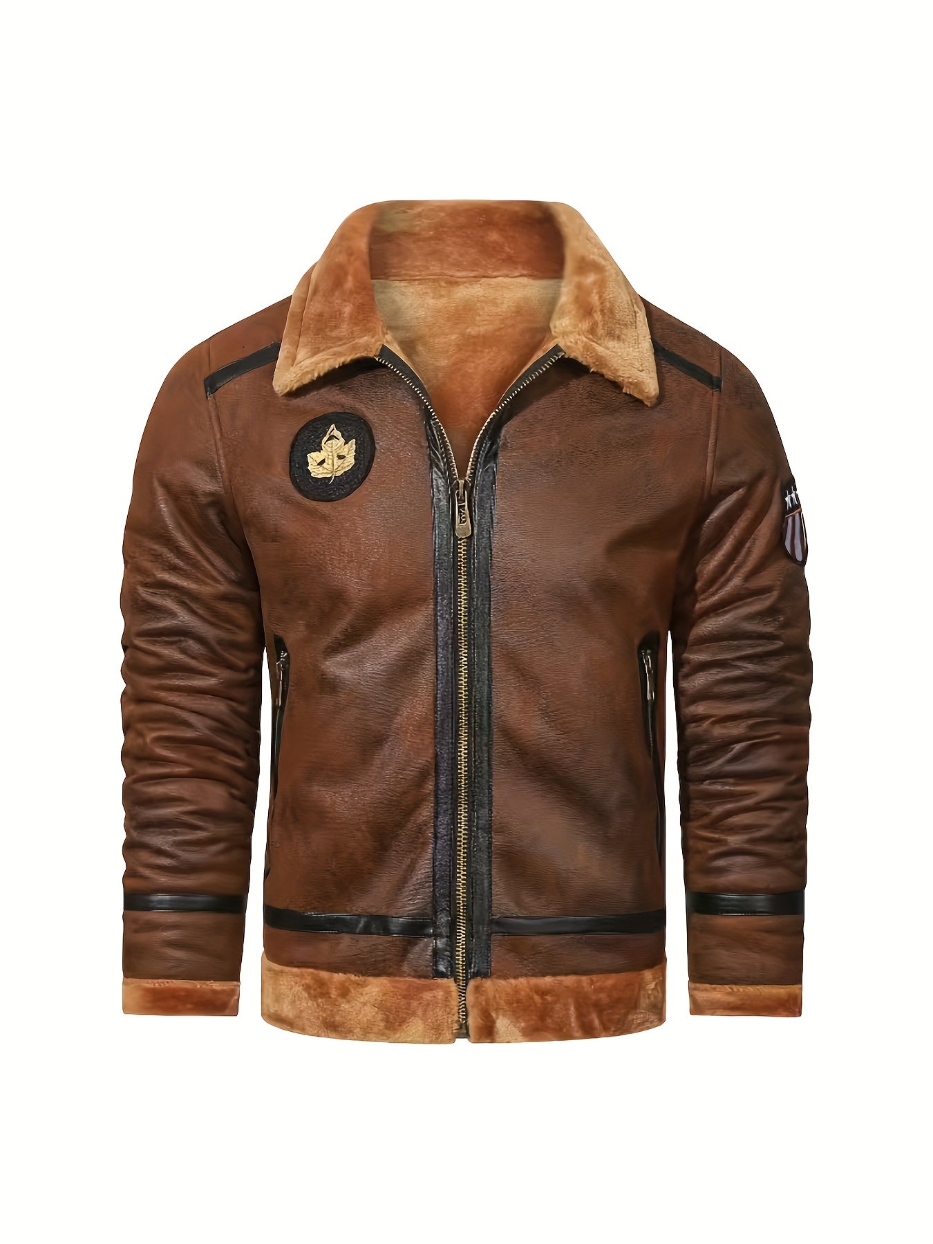 Matthias | Blouson Pilote Matelassé Marron