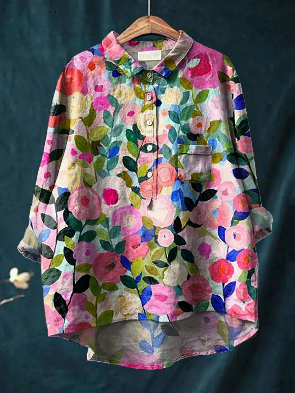 Léa | Chemise Florale Jardin Printanier