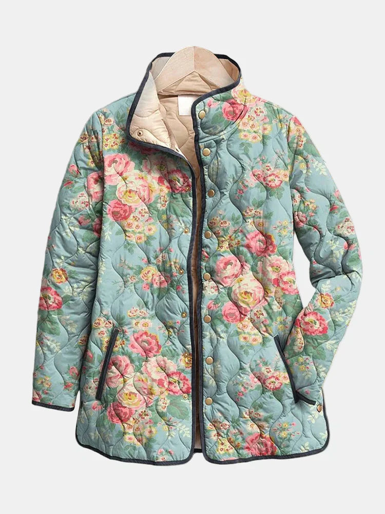 Amélie | Veste Matelassée Imprimé Floral