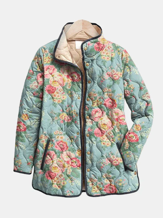 Amélie | Veste Matelassée Imprimé Floral