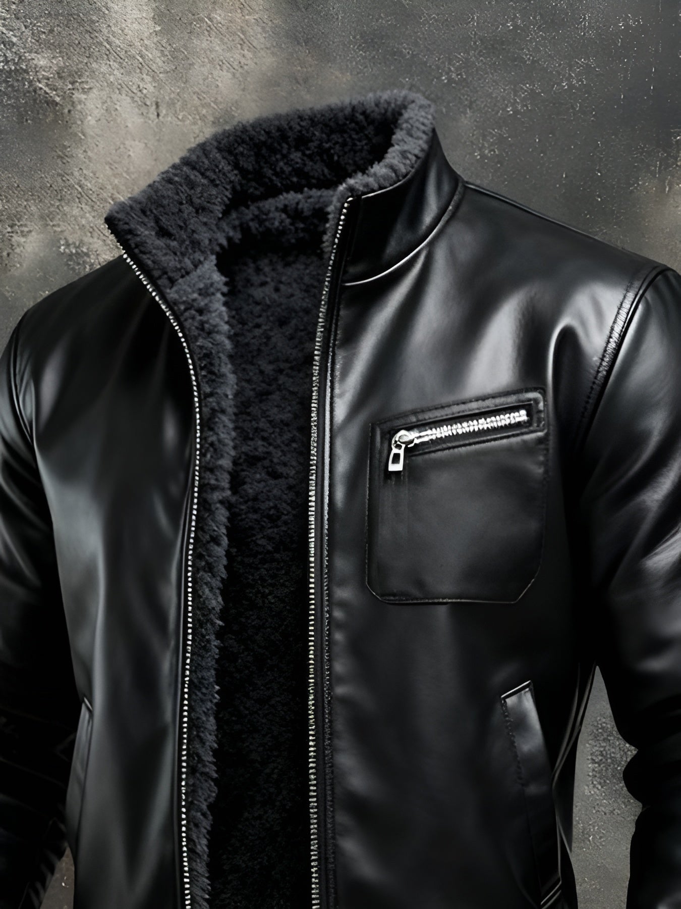 Clémence | Veste en Cuir Noir
