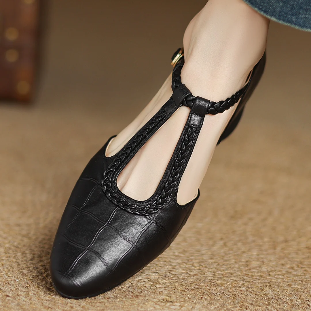 Amelia | Cuir Mary Jane Chaussures