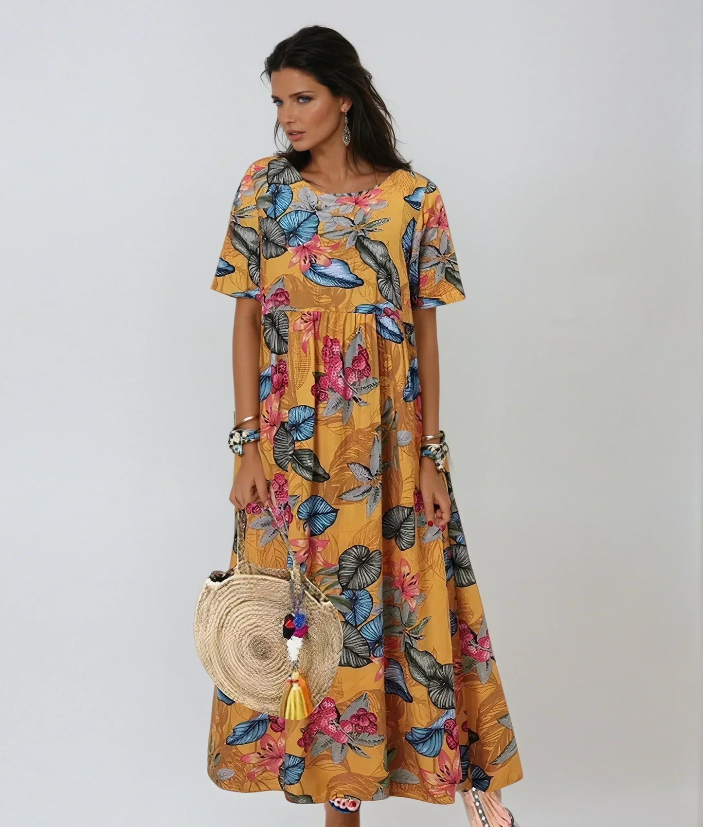 Isabella | Gracieux Floral Été Robe