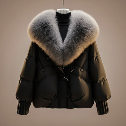 Noémie | Manteau Matelassé à Col Statement