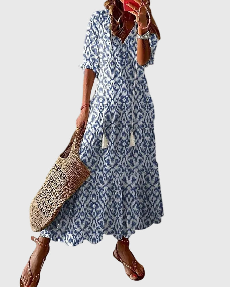 Céleste | Robe Maxi Bohème Vintage
