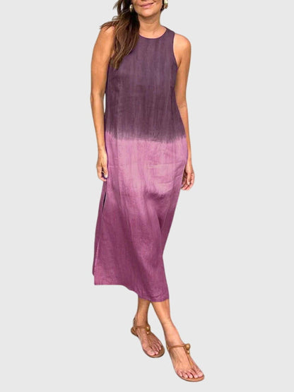 Vivienne | Gradient Print Robe Mi-Longue